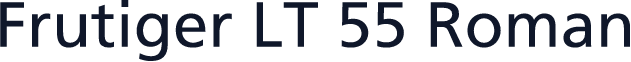 Frutiger LT 55 Roman