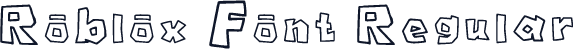 Roblox Font Regular