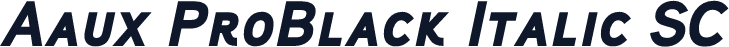 Aaux ProBlack Italic SC
