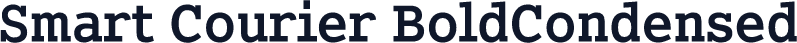 Smart Courier BoldCondensed