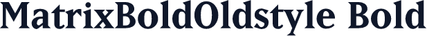 MatrixBoldOldstyle Bold