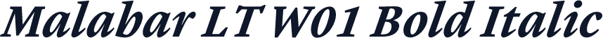 Malabar LT W01 Bold Italic