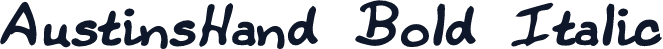 AustinsHand Bold Italic