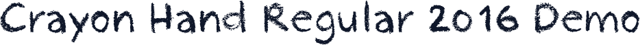 Crayon Hand Regular 2016 Demo