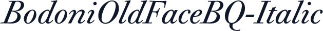 BodoniOldFaceBQ-Italic