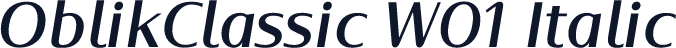 OblikClassic W01 Italic