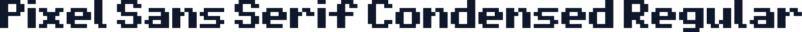 Pixel Sans Serif Condensed Regular