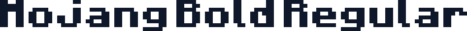Mojang Bold Regular