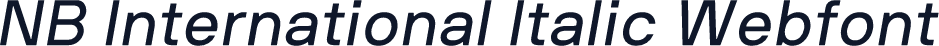 NB International Italic Webfont