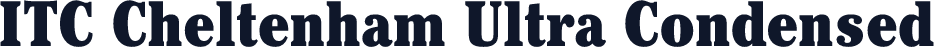 ITC Cheltenham Ultra Condensed