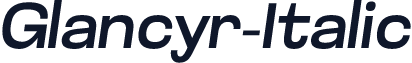 Glancyr-Italic
