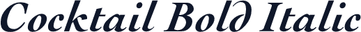 Cocktail Bold Italic