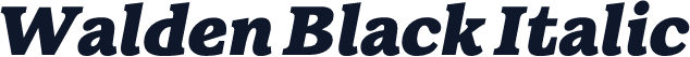 Walden Black Italic