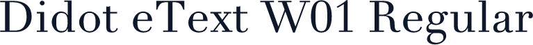 Didot eText W01 Regular