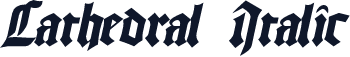 Cathedral  Italic