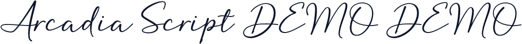 Arcadia Script DEMO DEMO