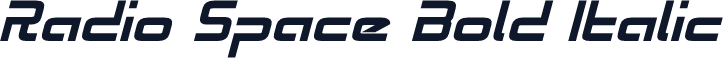 Radio Space Bold Italic