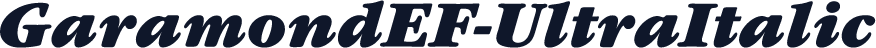 GaramondEF-UltraItalic