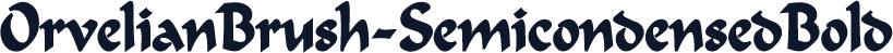 OrvelianBrush-SemicondensedBold