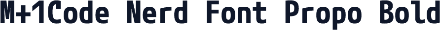 M+1Code Nerd Font Propo Bold