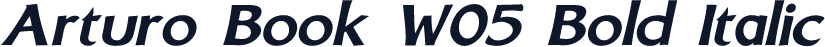 Arturo Book W05 Bold Italic
