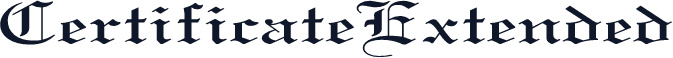 CertificateExtended