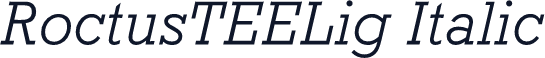 RoctusTEELig Italic