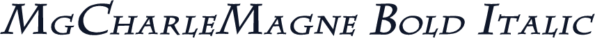 MgCharleMagne Bold Italic