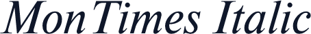 MonTimes Italic
