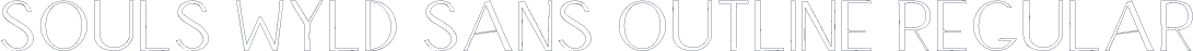 Souls Wyld Sans Outline Regular