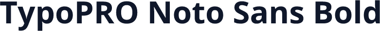 TypoPRO Noto Sans Bold