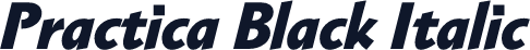 Practica Black Italic