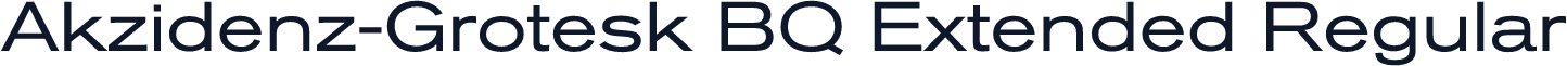 Akzidenz-Grotesk BQ Extended Regular