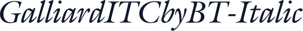GalliardITCbyBT-Italic