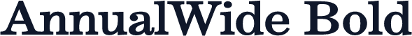 AnnualWide Bold