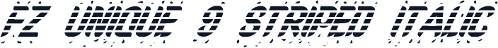 FZ UNIQUE 9 STRIPED ITALIC