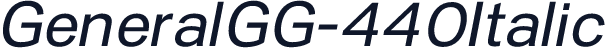 GeneralGG-440Italic