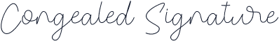 Congealed Signature