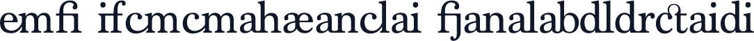 CK Woodbine Ligatures