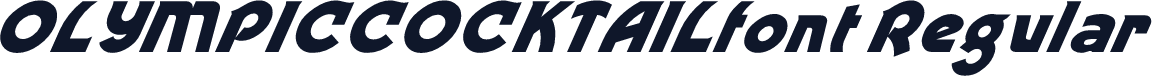OLYMPICCOCKTAILfont Regular