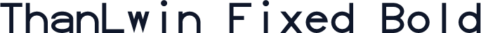ThanLwin Fixed Bold