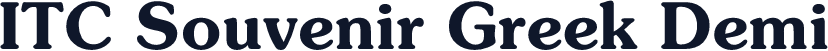 ITC Souvenir Greek Demi
