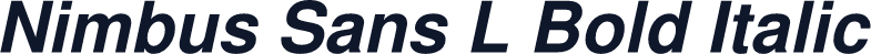 Nimbus Sans L Bold Italic