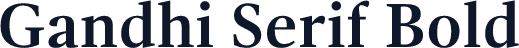 Gandhi Serif Bold