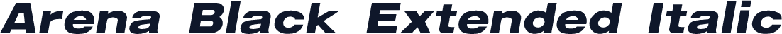 Arena Black Extended Italic