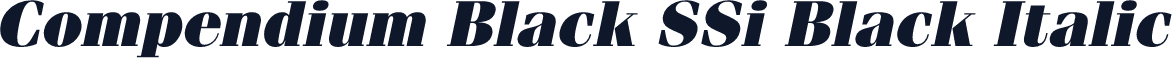 Compendium Black SSi Black Italic