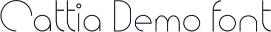 Cattia Demo font