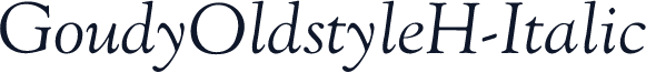 GoudyOldstyleH-Italic