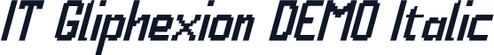 IT Gliphexion DEMO Italic