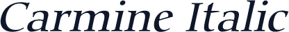 Carmine Italic